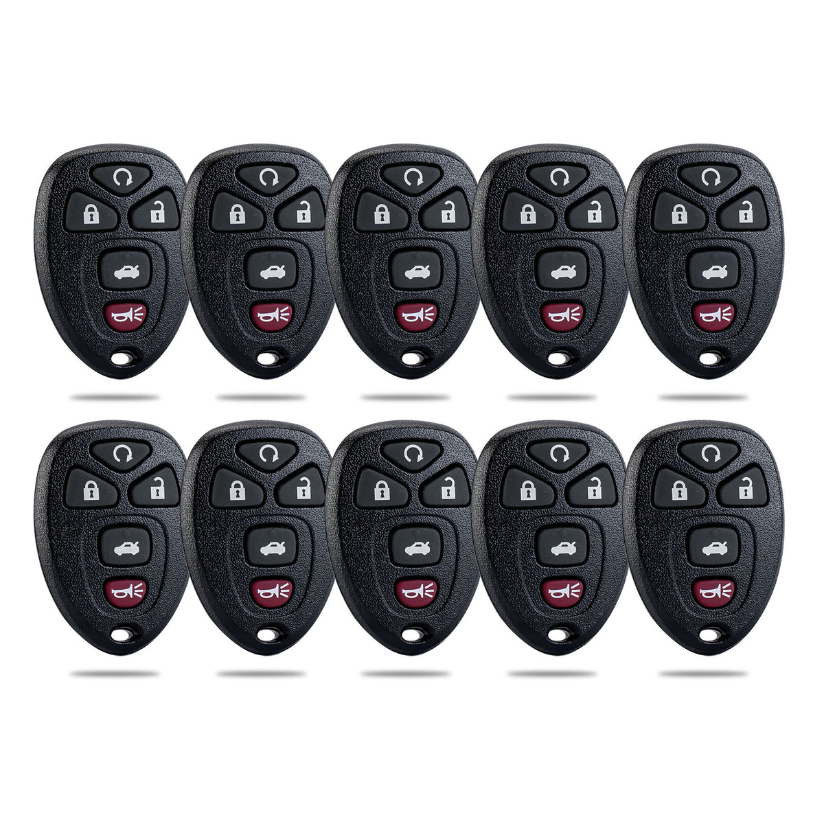 New Keyless Entry Replacement Car Key Fob for Malibu Cobalt G5 Lacrosse 5 Button GM # 22733524, KOBGT04A C5RB(10)