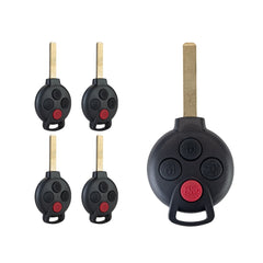 Replacement Car Key Fob for Mercedes Benz 2005/2006/2007/2008/2009/ 2010/2011/2012/2013/2014/2015 Fortwo with FCC ID: KR55WK45144, 267T-5WK45144, TA-2007/080 7941chip 315MHz B4SA