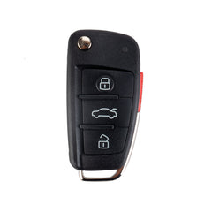 Replacement Flip Car Key Fob for AU D A3 TT 2007/2008/2009/2010 with FCC ID: NBG009272T IC: 2694A-009272T Chip 48 315MHz Battery: CR2032 V4SE