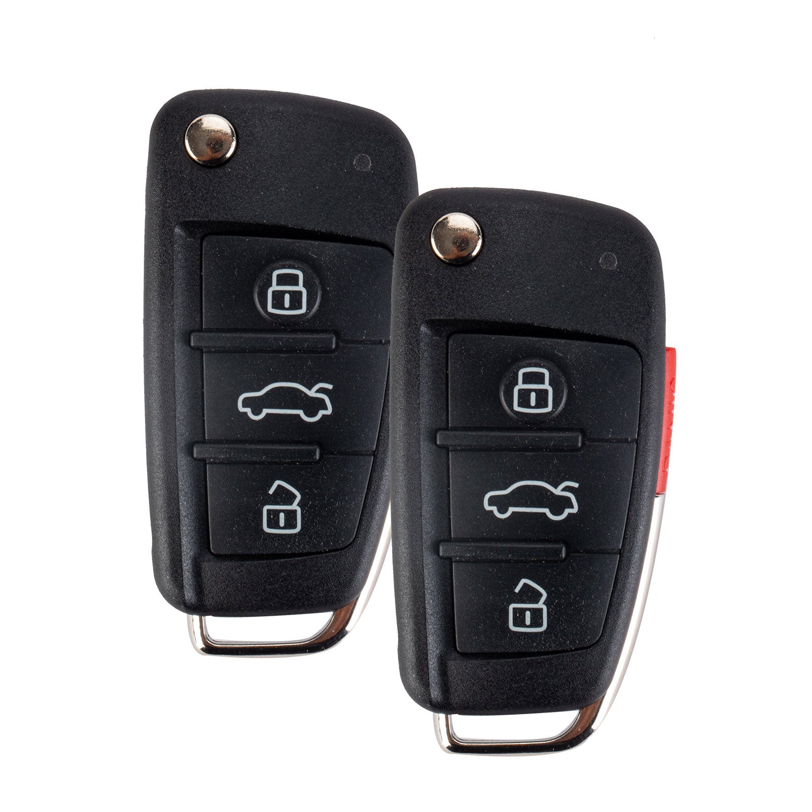 Replacement Flip Car Key Fob for AU D A3 TT 2007/2008/2009/2010 with FCC ID: NBG009272T IC: 2694A-009272T Chip 48 315MHz Battery: CR2032 V4SE