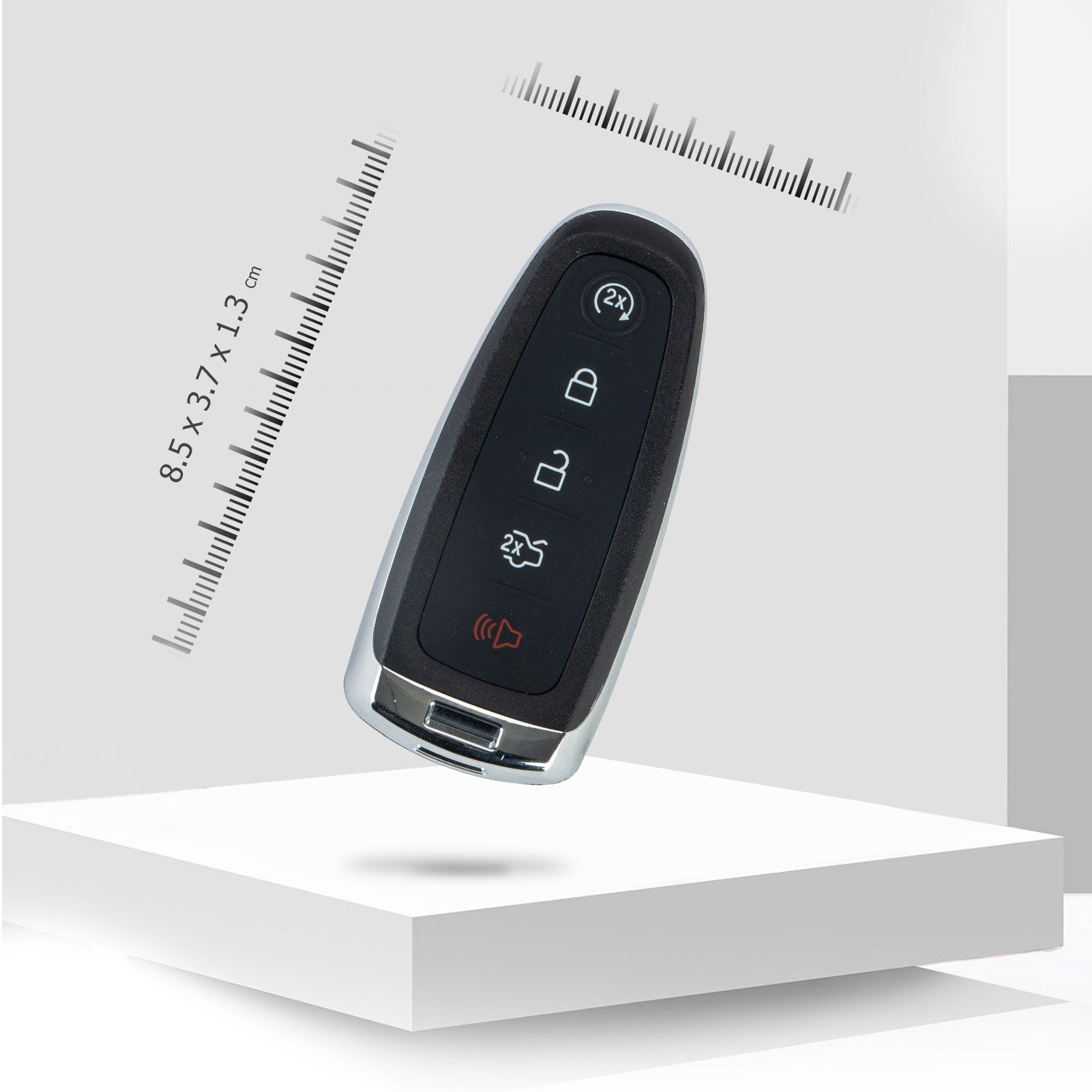 Replacement Car Key Fob for 2011 2012 2013 2014 2015 F0RD Edge with FCC ID: M3N5WY8609, 7812A-5WY8609, 164-R7995, 164-R8092, 164-R8094, BA1T-15K801-AX, 5921288, 5923790 315MHZ KR-F5RB