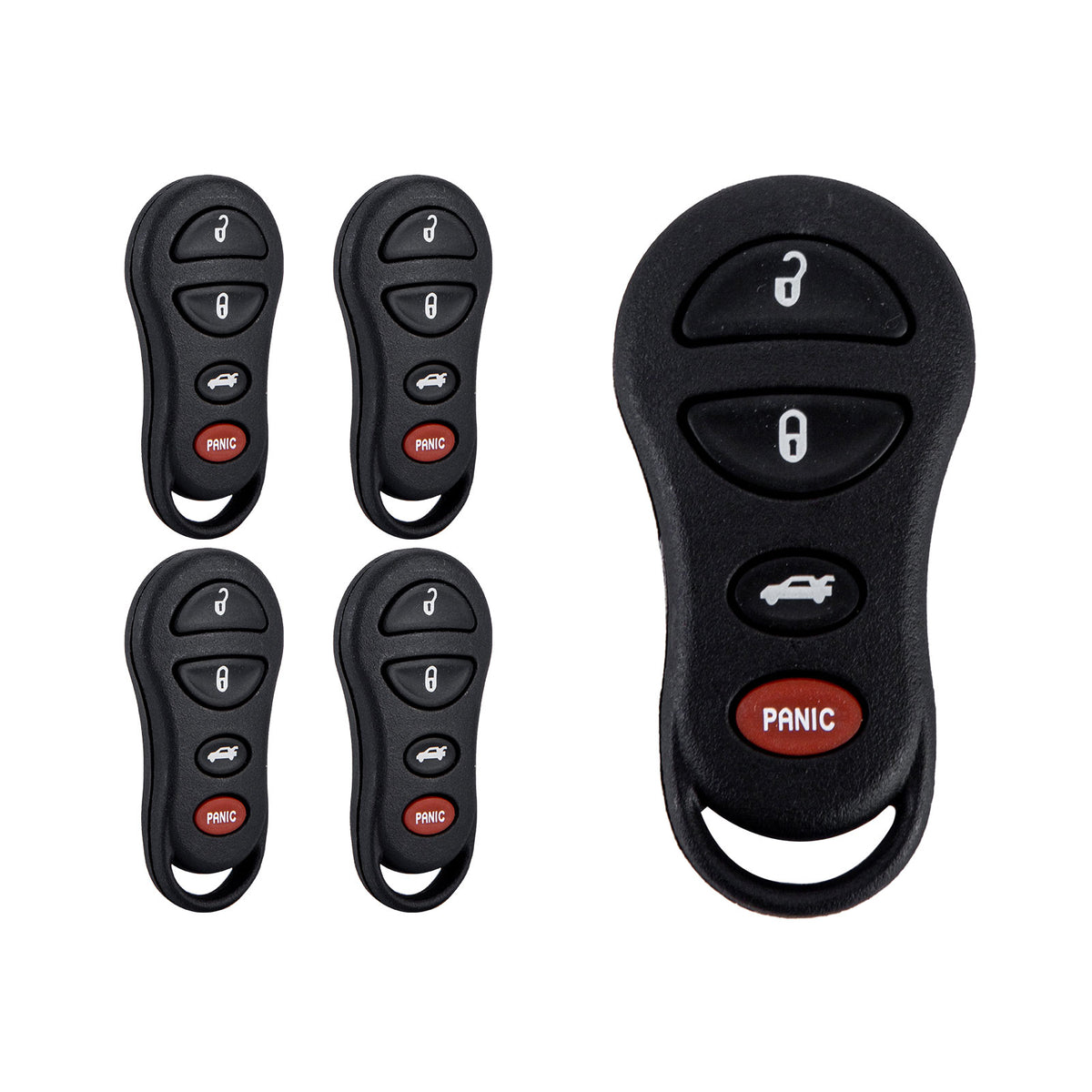 New Keyless Entry Replacement Car Key Fob for Chrysler 300M 1999/2000/2001/2002/2003/2004 with FCC ID: GQ43VT17 P/N: 04602260 D4RD(5)