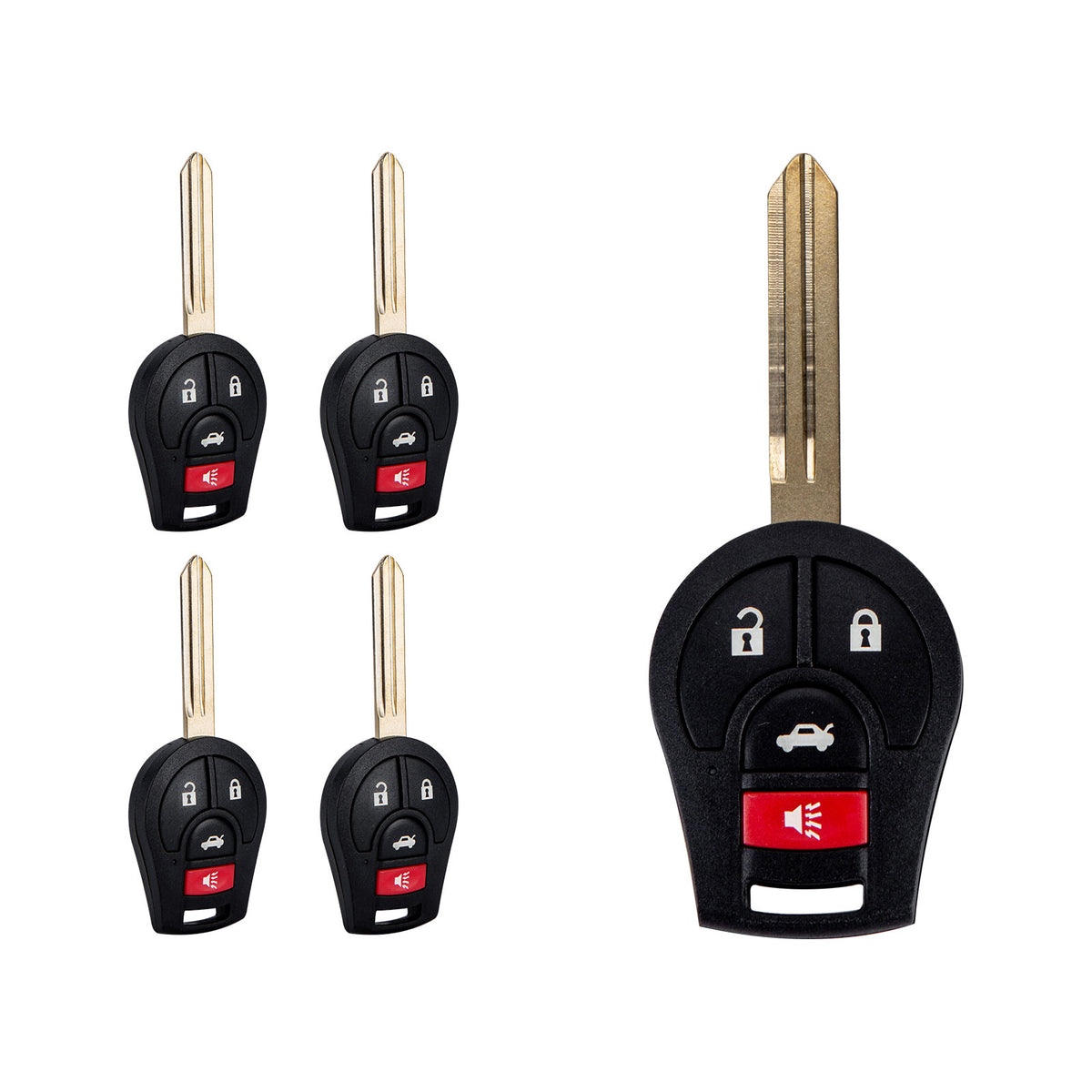 Replacement Car Key Fob for Nisan Head Key with FCC ID: CWTWB1U751 46 CHIP N4SA(5)