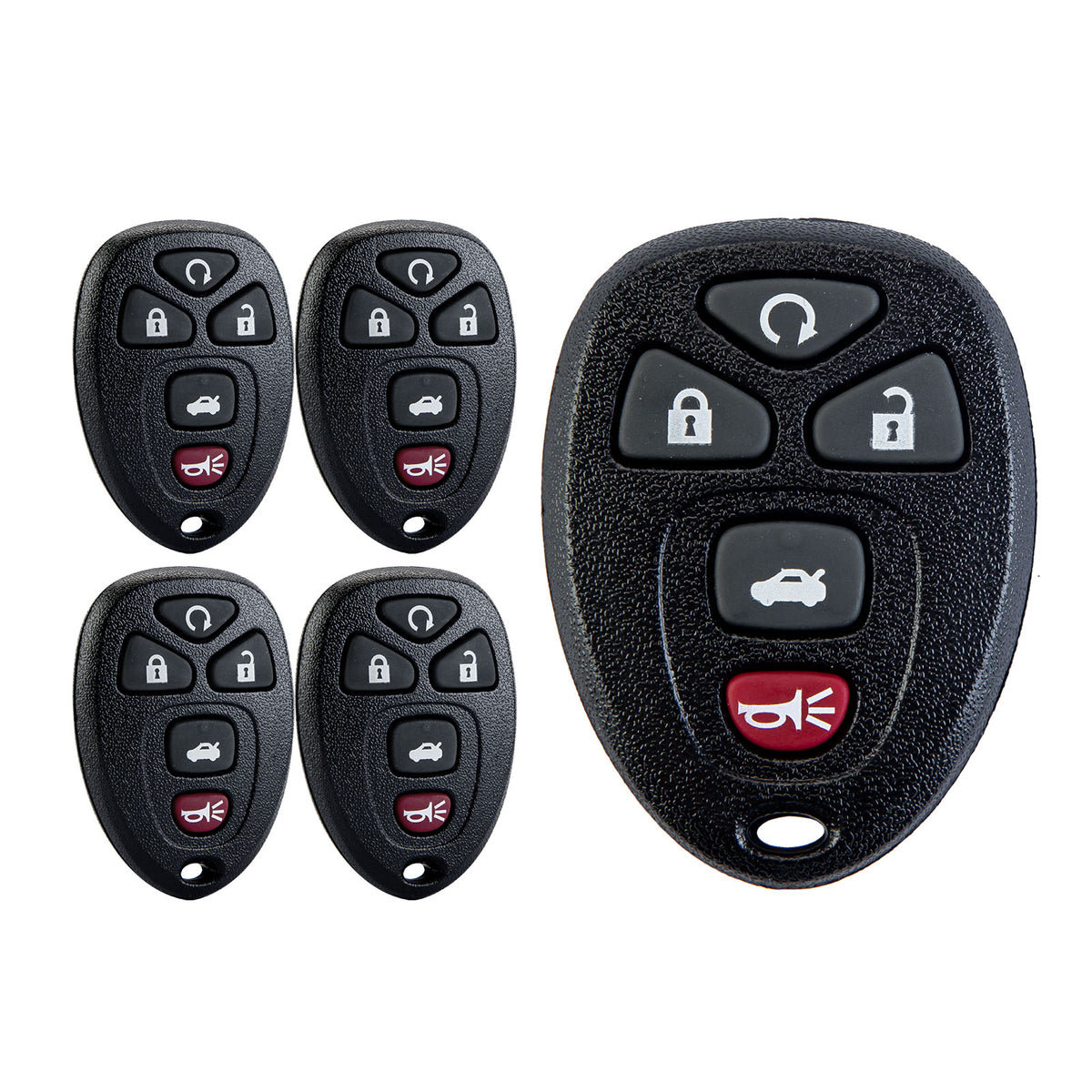 New Keyless Entry Replacement Car Key Fob for 2006/2007/2008/2009/2010/2011/2012/2013 Impala with GM # 15912860/OUC60221/OUC60270 C5RA(5)