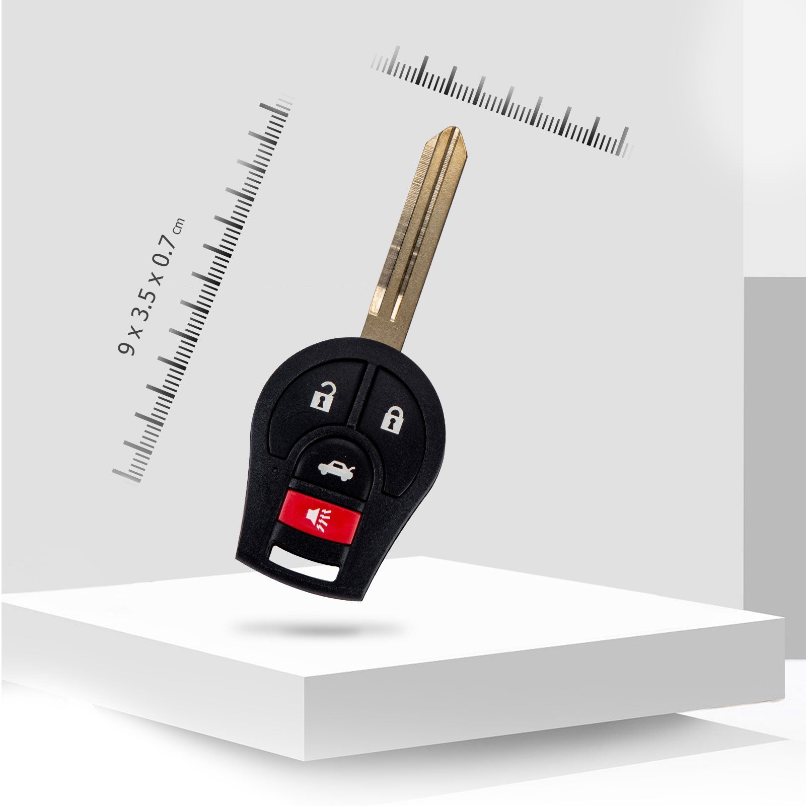 Replacement Car Key Fob for Nisan Head Key with FCC ID: CWTWB1U751 46 CHIP N4SA(5)