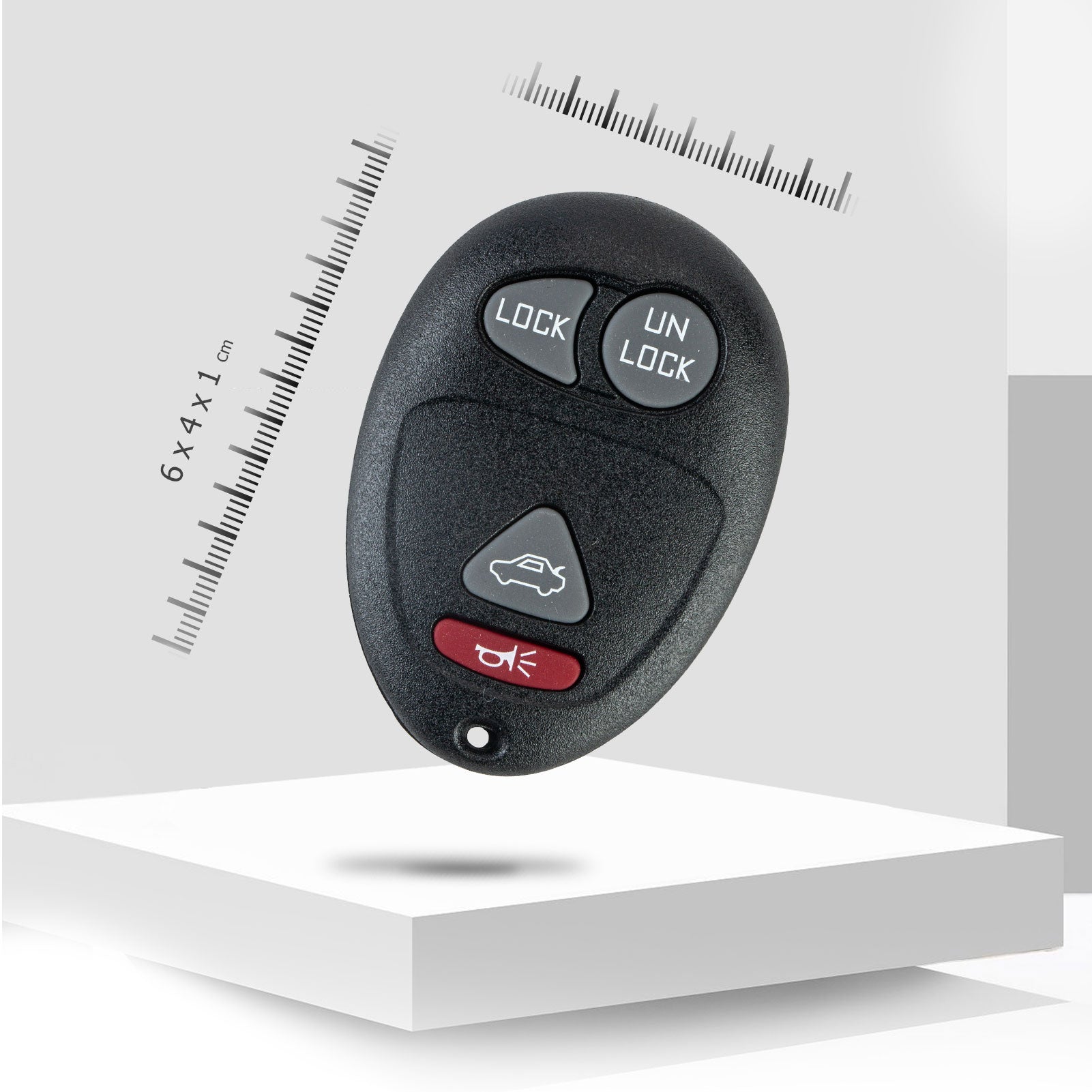 Car Key Fob Replacement for 4 Button Bu1ck Century with FCC ID: 10335582-88, 9364556-4575, L2C0007T 315MHZ KR-U4RAV10