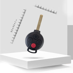 Replacement Car Key Fob for Mercedes Benz 2005/2006/2007/2008/2009/ 2010/2011/2012/2013/2014/2015 Fortwo with FCC ID: KR55WK45144, 267T-5WK45144, TA-2007/080 7941chip 315MHz B4SA