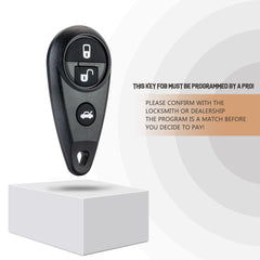 Replacement Car Key Fob for Sub-ru Forester Impreza Legacy Outback with P/N: NHVWB1U711, 3495A-WB1U711 G4RF