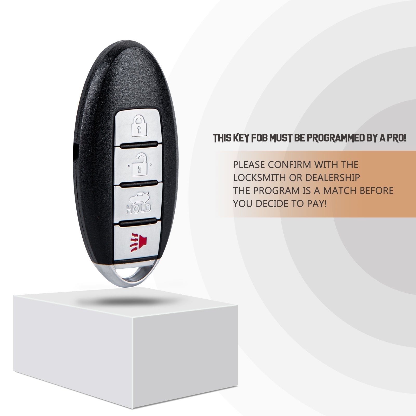 New Keyless Entry Replacement Car Key Fob for Nisan with FCC ID: KR55WK48903 N4RB(10)