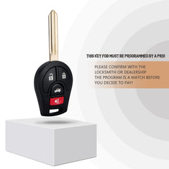 Replacement Car Key Fob for Nisan Head Key with FCC ID: CWTWB1U751 46 CHIP N4SA(10)