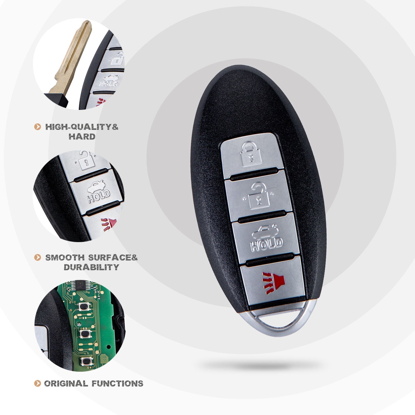 New Keyless Entry Replacement Car Key Fob for Nisan with FCC ID: KR55WK48903 N4RB(10)