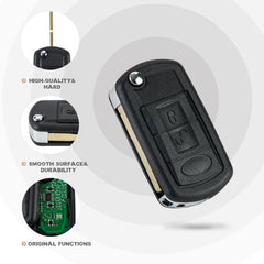 Car Key Replacement for 2005 2006 2007 2008 2009 Land ROVER LR3 Range Rover Sport with FCC ID: NT8-15K6014CFFTXA 315MHZ Chip Id: PCF7941 Keyway Ilco: HU101 KR-L3SDV05