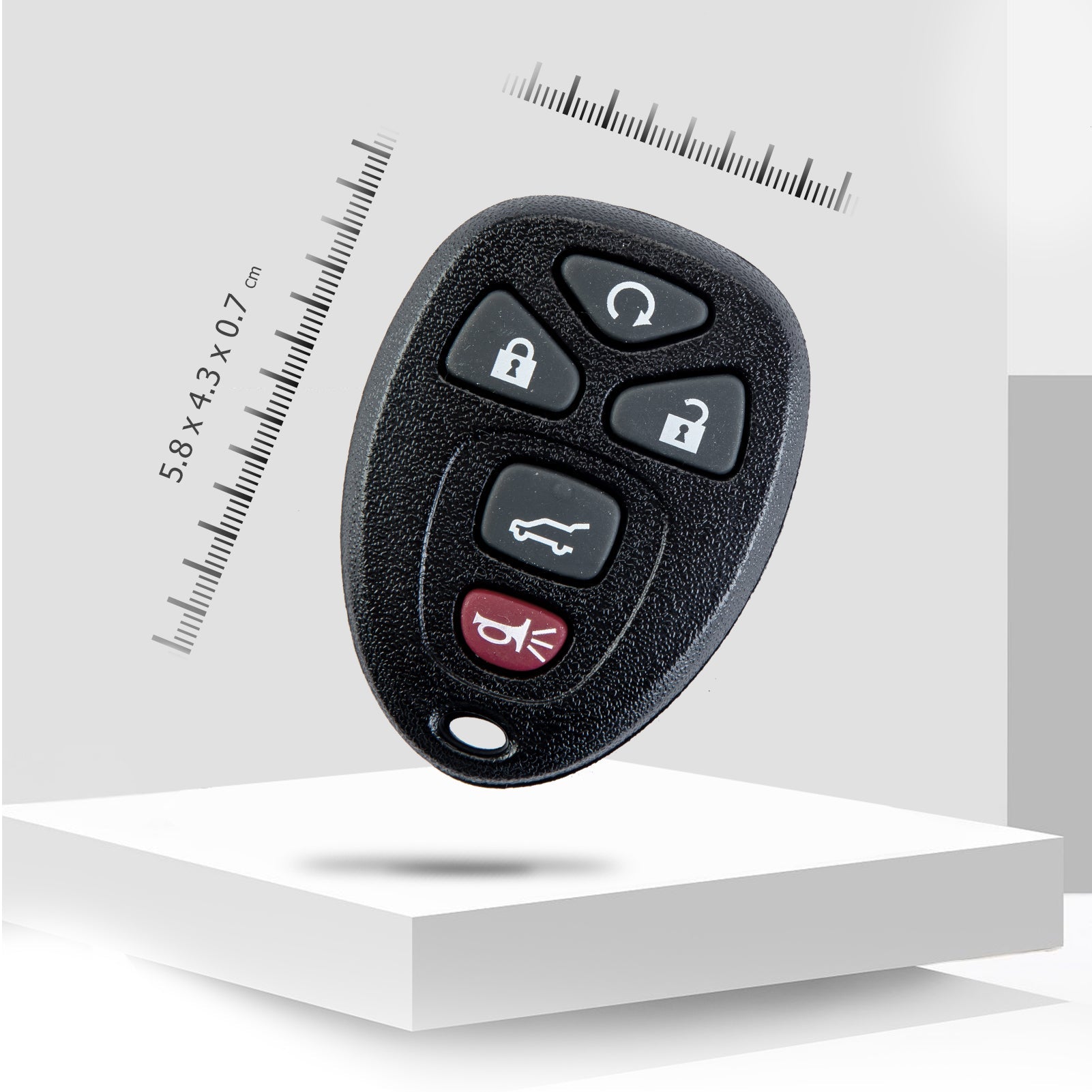 New Replacement Car Key Fob for Yukon Suburban Tahoe etc. with FCC ID: OUC60270/OUC60221 C5RL(5)