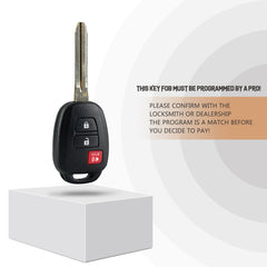 New Keyless Entry Replacement for RAV4 LE 2013-2018 RAV4 XLE 2013-2018 Highlander LE 2014-2017 Tundra 2018-2019 Part # 89070-0R120 FCC ID: GQ4-52T H-Chip T3SE(5)